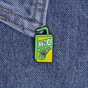 Ecto Cooler Hi-C Enamel Lapel Pin Ghostbusters Slimer 80s Retro New